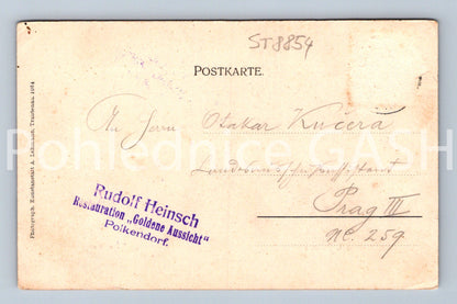 Pohlednice JOHANNISBAD dlouhá adresa (ST8854)