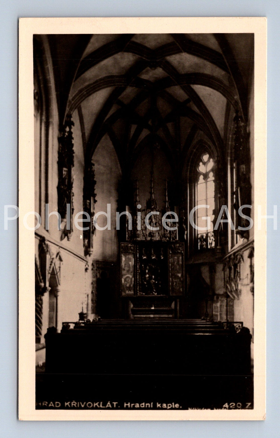 Pohlednice HRAD KŘIVOKLÁT (ST8862)