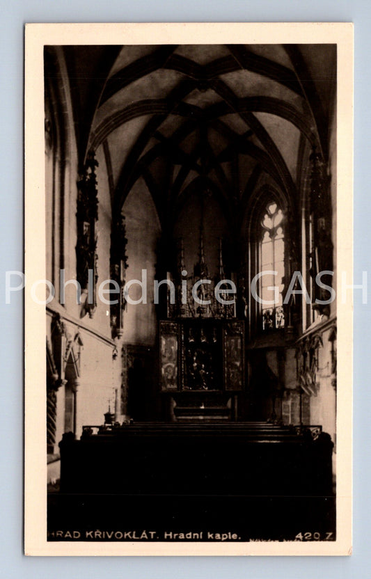 Pohlednice HRAD KŘIVOKLÁT (ST8862)