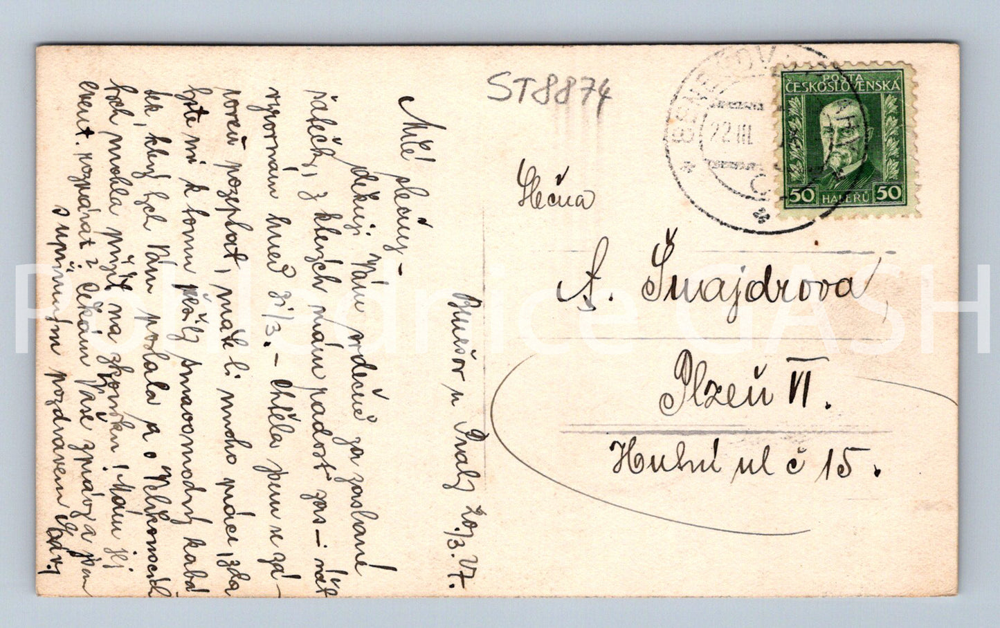 Postcard KONOPIŠTE (ST8874)