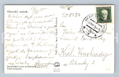 Pohlednice ORAVSKÝ ZÁMOK (ST8927)