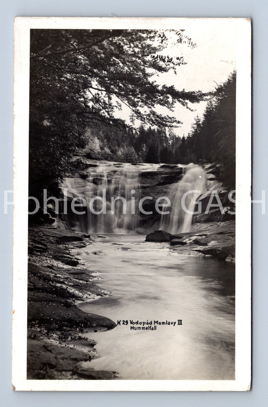 Pohlednice VODOPÁD MUMLAVY - LABSKÁ BOUDA - KRKONOŠE (ST8944)