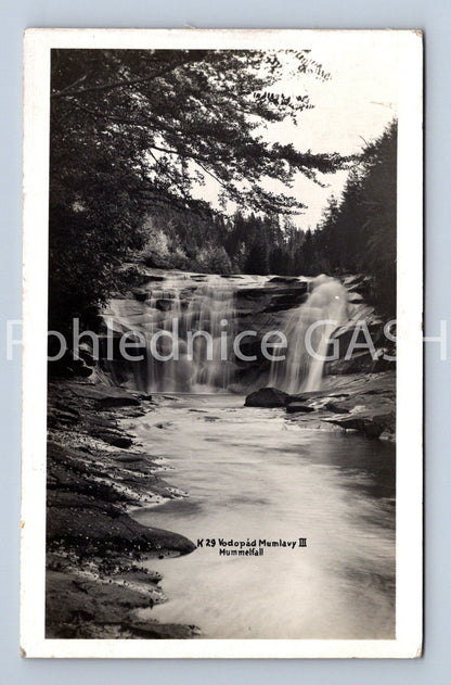 Pohlednice VODOPÁD MUMLAVY - LABSKÁ BOUDA - KRKONOŠE (ST8944)