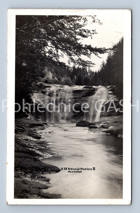 Pohlednice VODOPÁD MUMLAVY - LABSKÁ BOUDA - KRKONOŠE (ST8944)