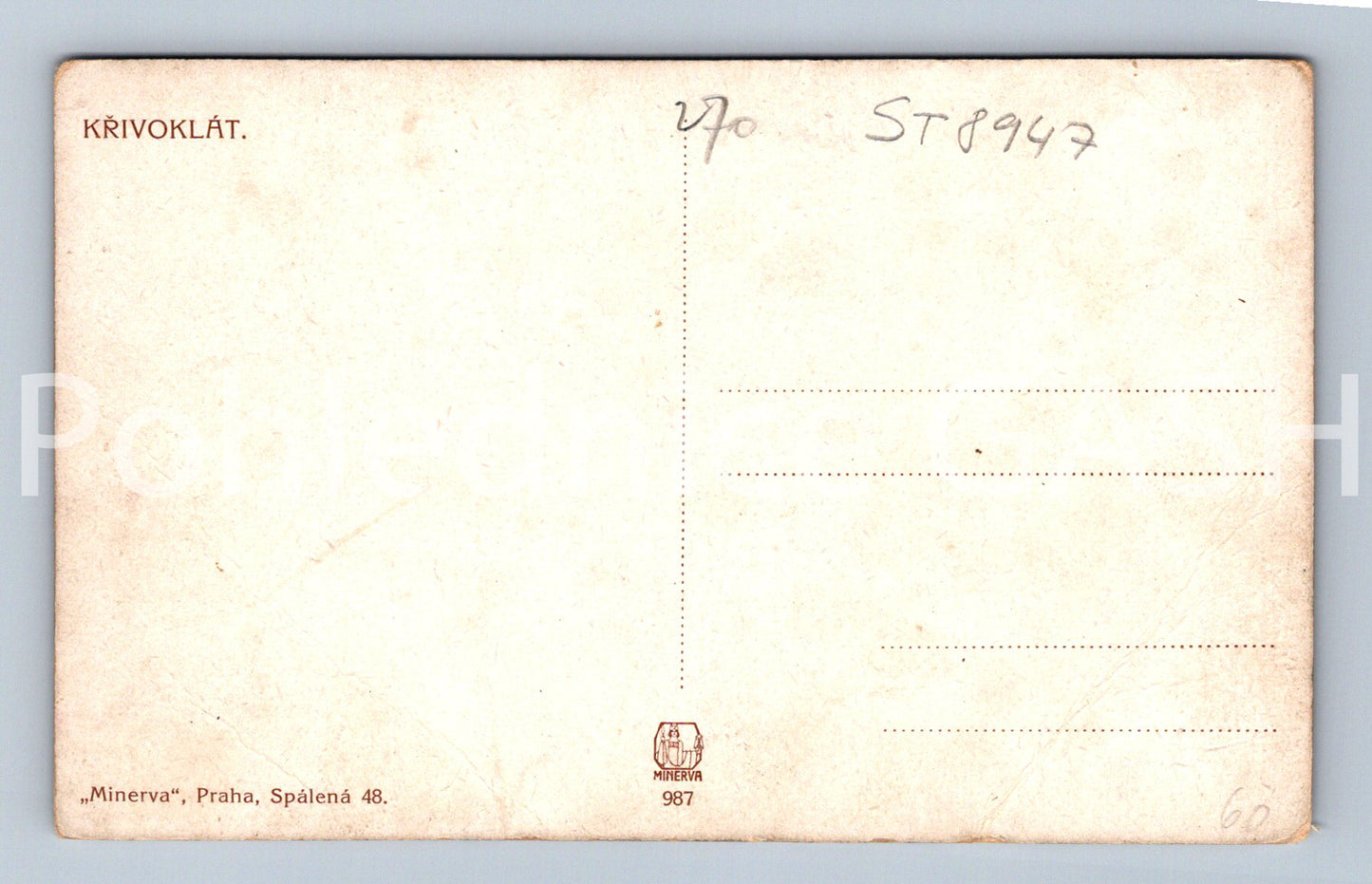Pohlednice KŘIVOKLÁT (ST8947)