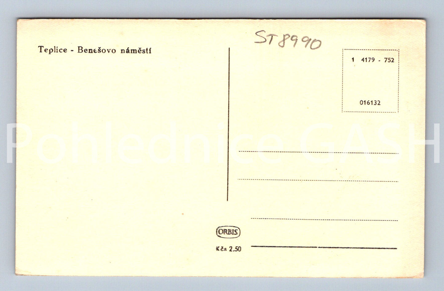 Pohlednice TEPLICE - BENEŠOVO NÁMĚSTÍ (ST8990)