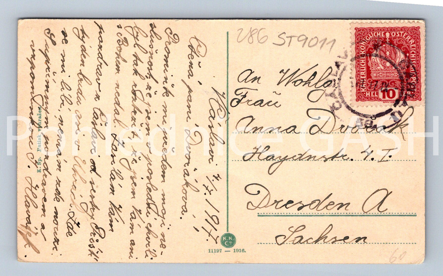 Pohlednice ČÁSLAV (ST9011)