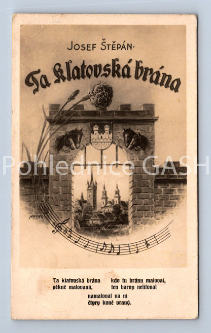 Pohlednice JOSEF ŠTĚPÁN - TA KLATOVSKÁ BRÁNA (ST9013)