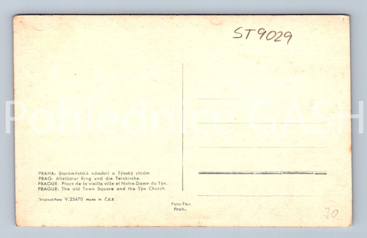 Pohlednice PRAHA (ST9029)