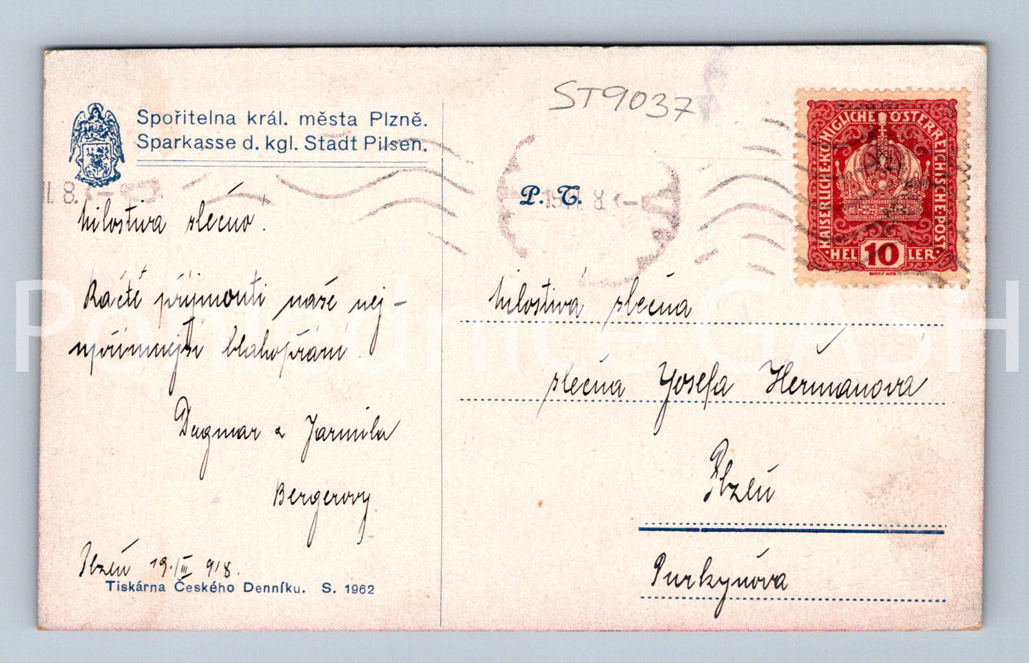 Pohlednice PLZEŇ (ST9037)