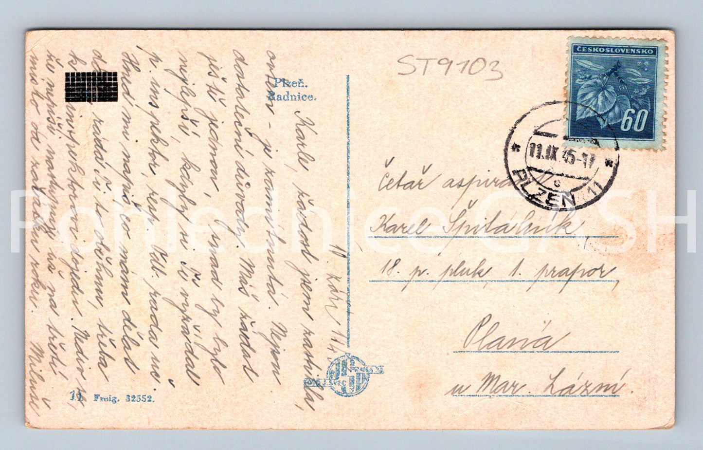 Pohlednice PLZEŇ (ST9103)