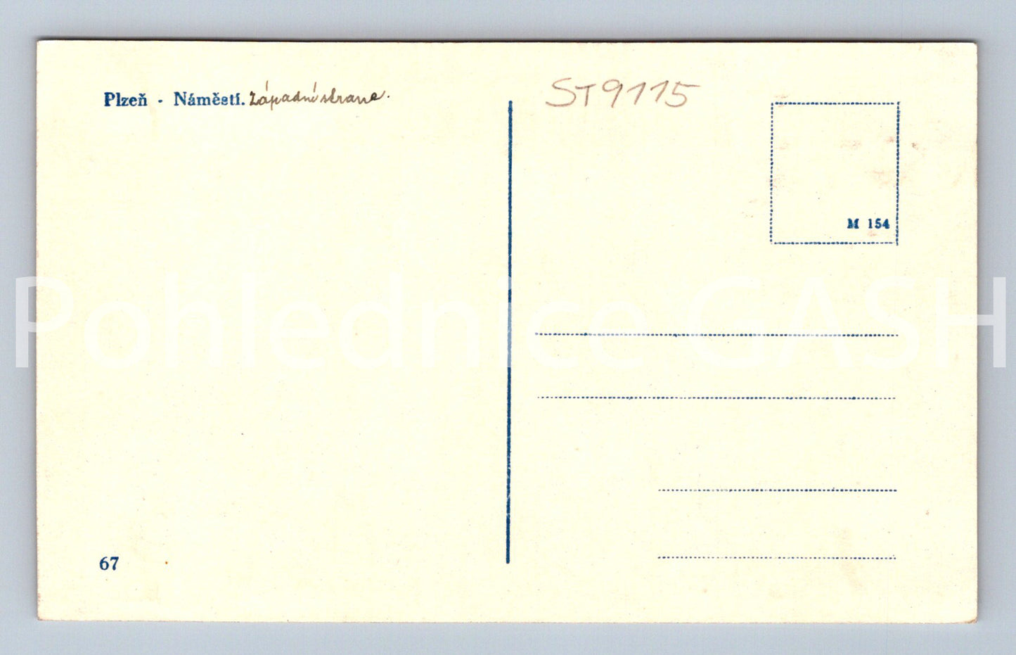 Pohlednice PLZEŇ (ST9115)