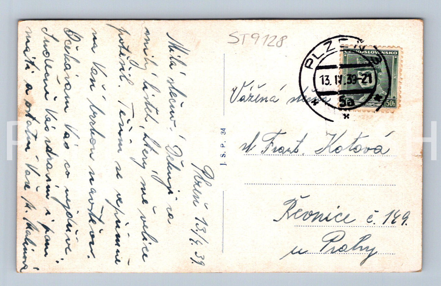 Pohlednice PLZEŇ (ST9128)