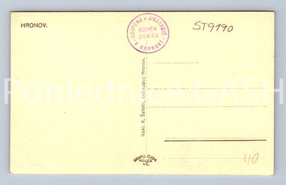 Pohlednice RODNÝ DOMEK MISTRA ALOISE JIRÁSKA - HRONOV (ST9190)