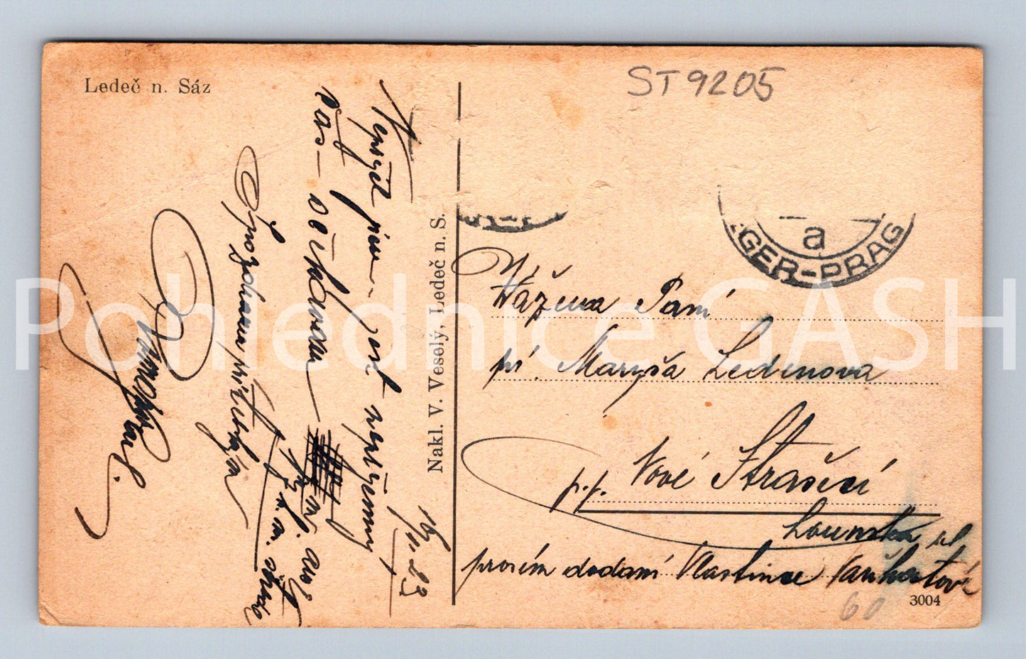 Pohlednice LEDEČ NAD SÁZAVOU (ST9205)