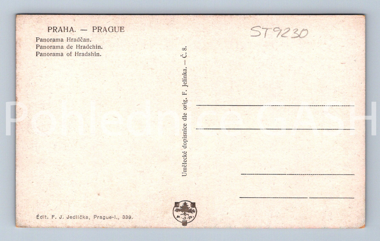 Pohlednice PRAHA (ST9230)