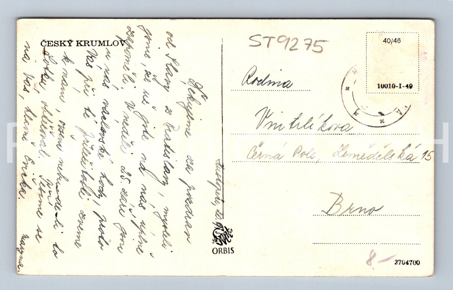 Pohlednice ČESKÝ KRUMLOV (ST9275)