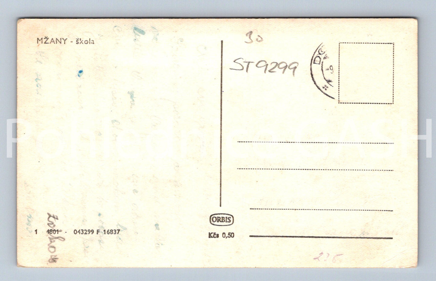 Pohlednice MŽANY (ST9299)
