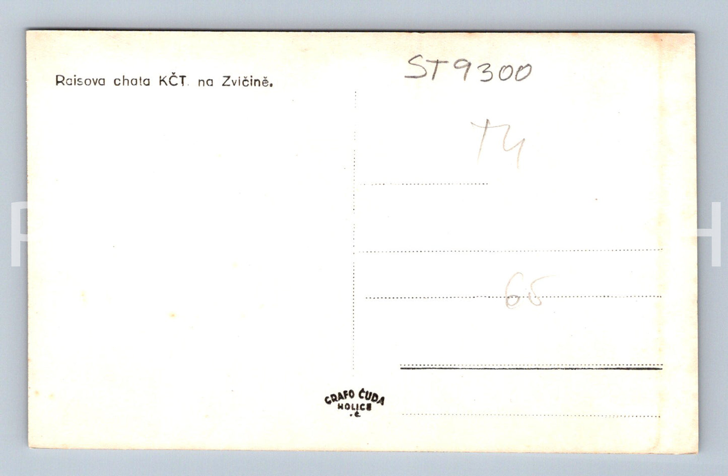 Pohlednice RAISOVA CHATA NA ZVIČINĚ (ST9300)