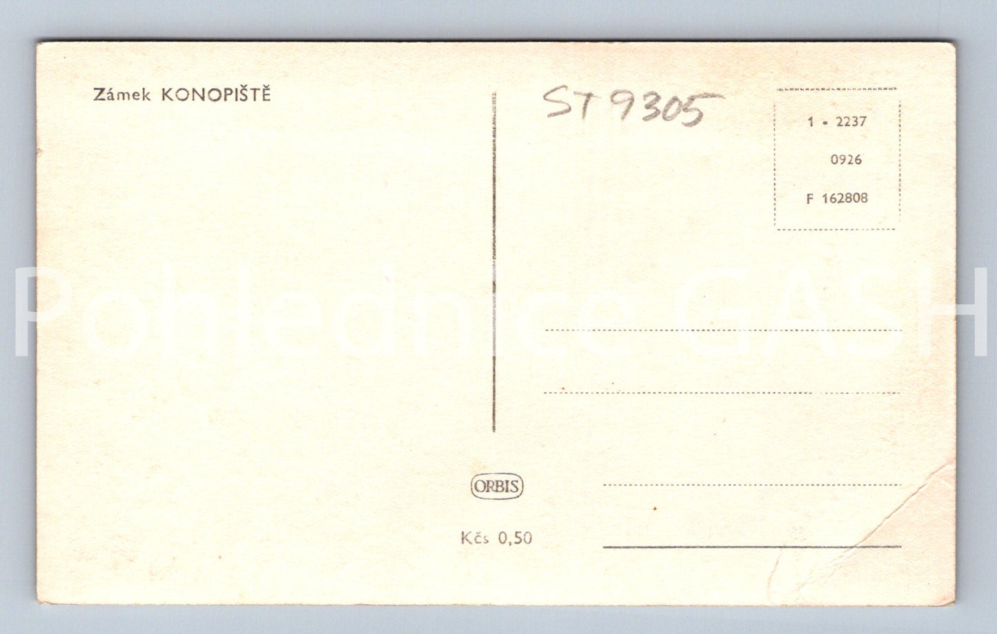 Pohlednice ZÁMEK KONOPIŠTĚ (ST9305)