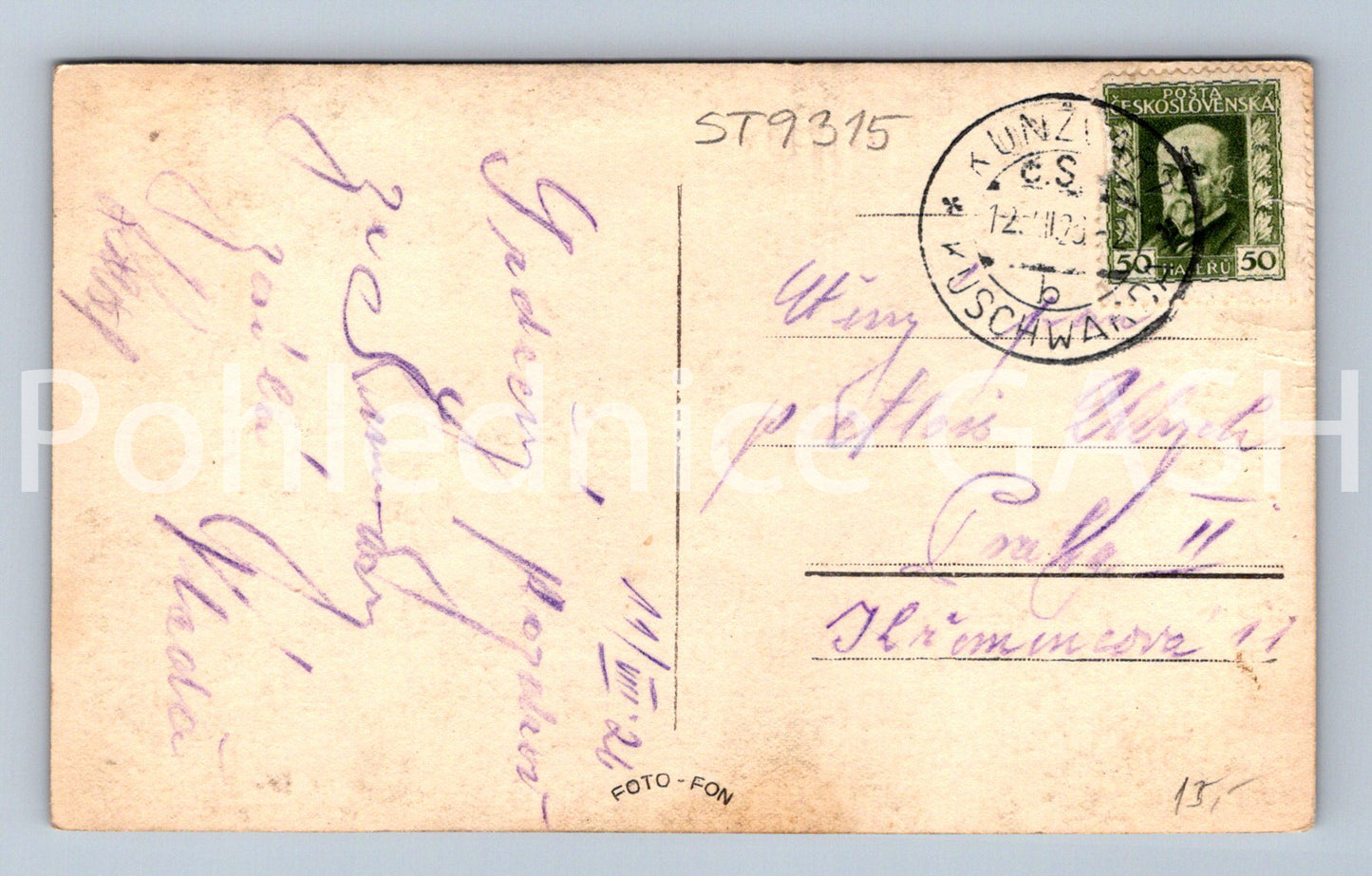 Pohlednice ŠUMAVA (ST9315)