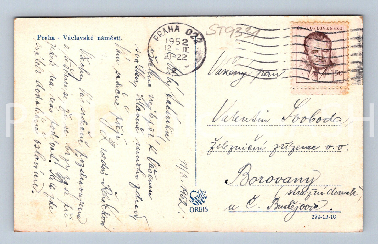 Pohlednice PRAHA (ST9331)