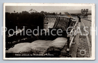 Pohlednice ÚDOLNÍ PŘEHRADA NA DOUBRAVCE U PAŘÍZOVA (X24681)