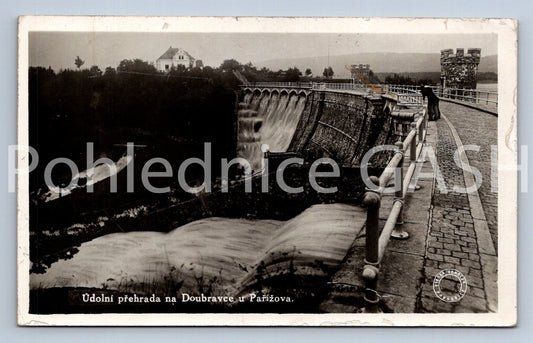 Pohlednice ÚDOLNÍ PŘEHRADA NA DOUBRAVCE U PAŘÍZOVA (X24681)