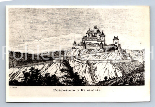 Pohlednice POTENŠTEJN V 16. STOLETÍ (X24688)