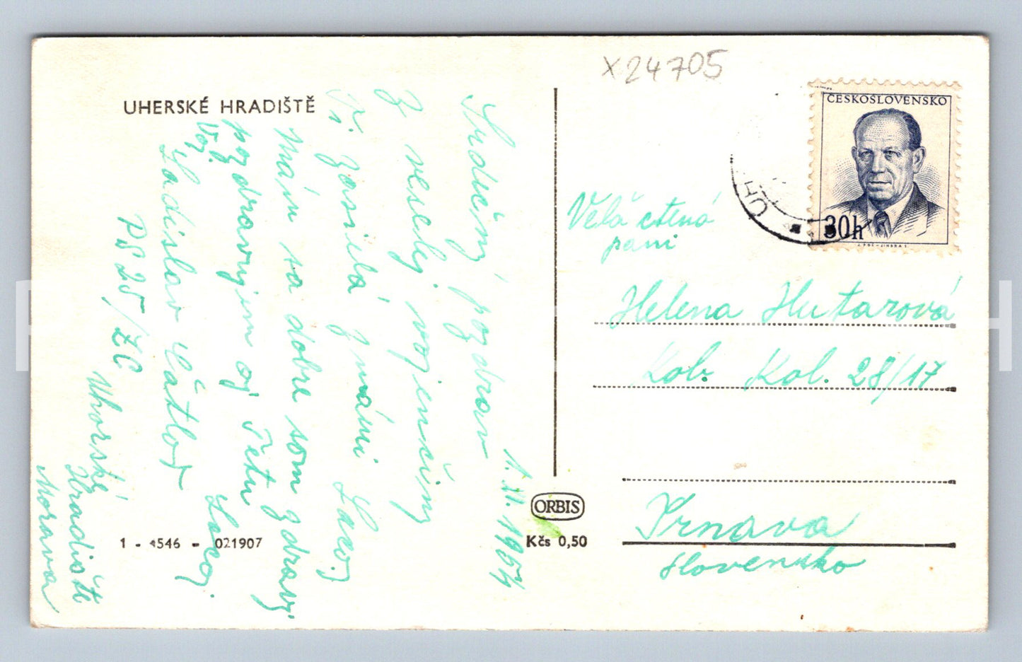 Pohlednice UHERSKÉ HRADIŠTĚ (X24705)