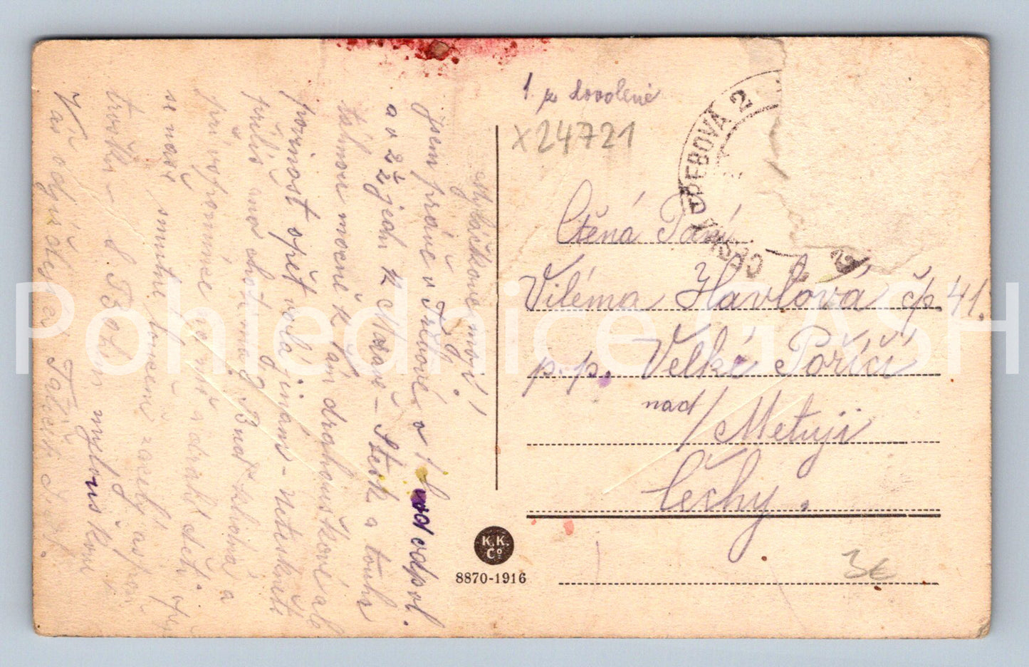 Pohlednice ČESKÁ TŘEBOVÁ - KOLÁŽ (X24721)