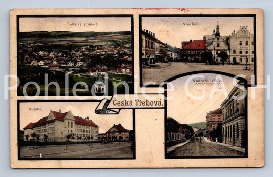Pohlednice ČESKÁ TŘEBOVÁ - KOLÁŽ (X24721)