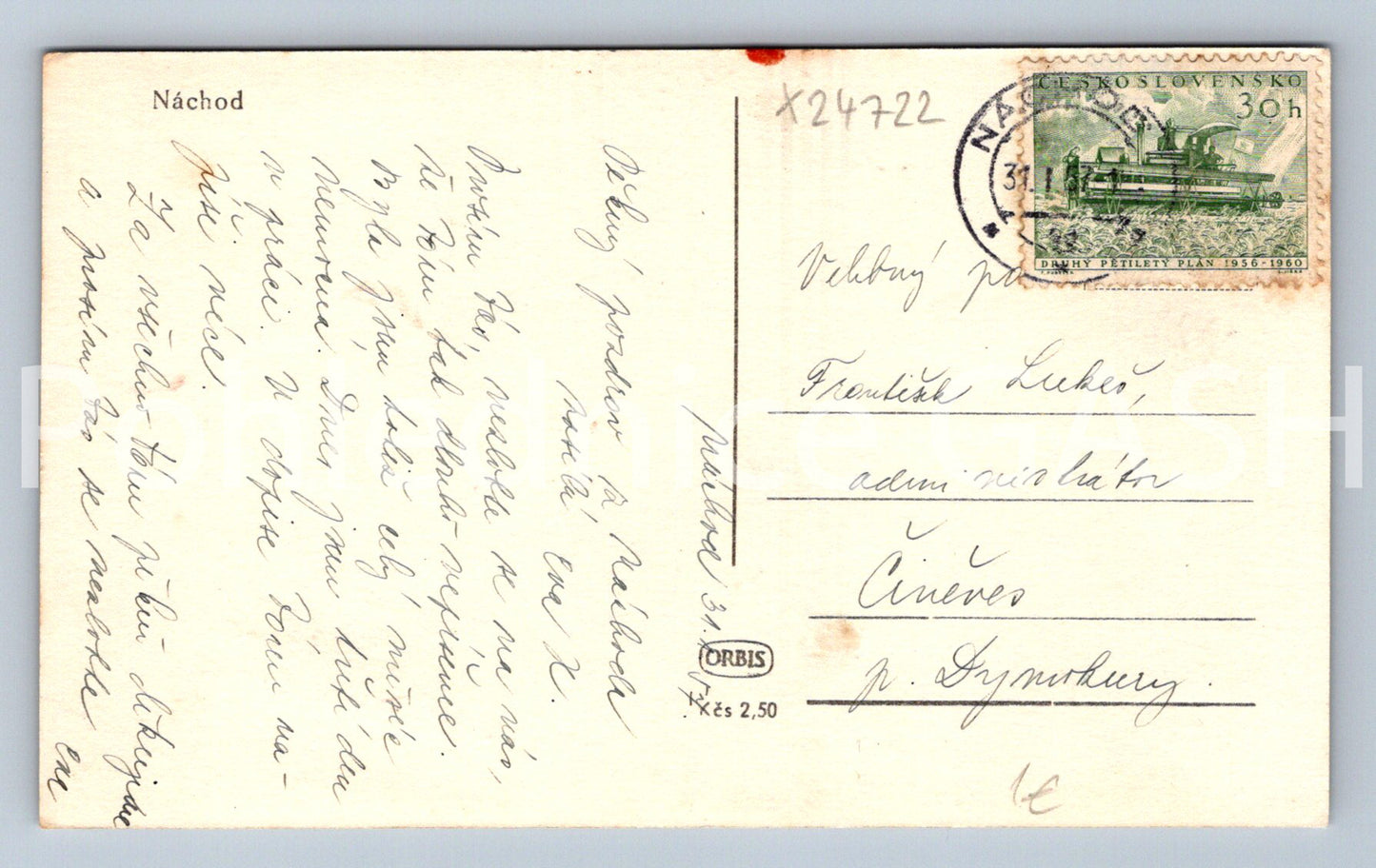 Pohlednice NÁCHOD (X24722)