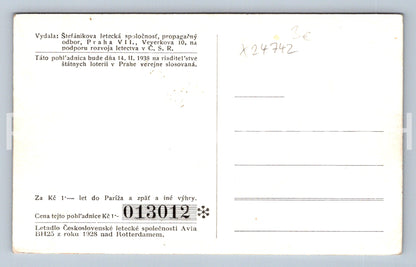 Pohlednice LETADLO (X24742)