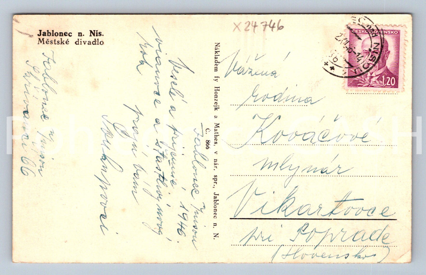 Pohlednice JABLONEC NAD NISOU (X24746)