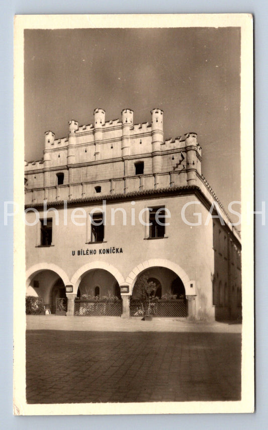 Pohlednice TŘEBOŇ - HOTEL U BÍLÉHO KONÍČKA (X24769)