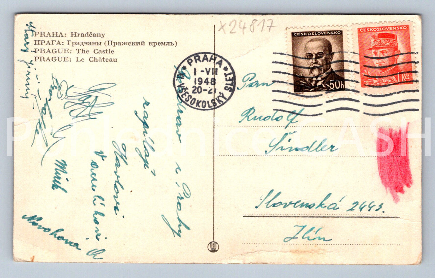 Postcard PRAGUE (X24817)