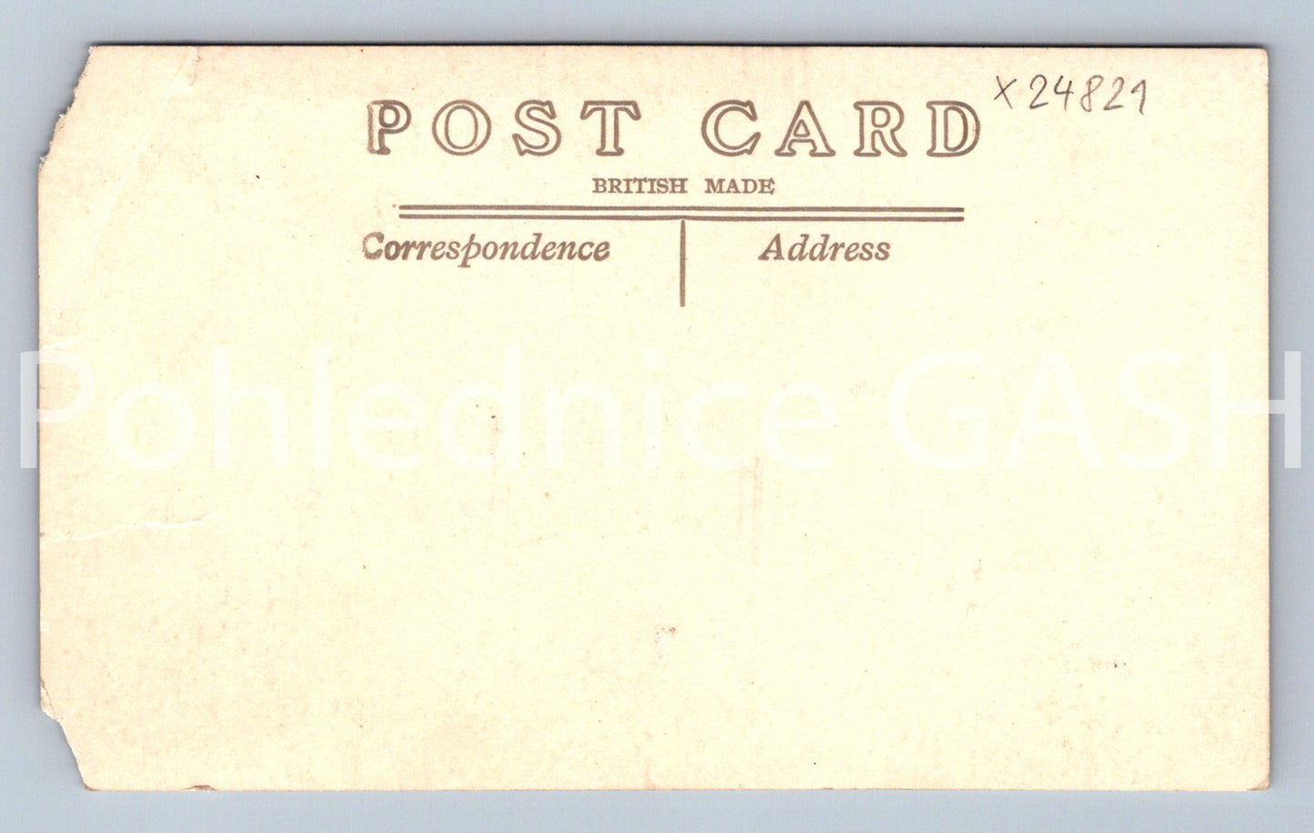 Postcard SEA (X24821)