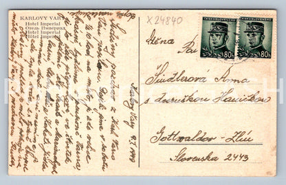 Pohlednice KARLOVY VARY - HOTEL IMPERIAL (X24840)