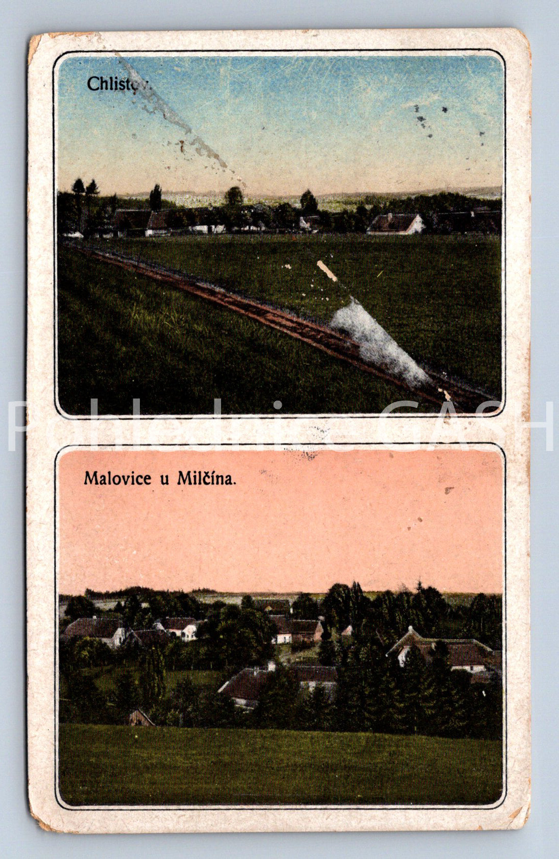 Pohlednice MALOVICE U MILČÍNA A CHLISTOV - KOLÁŽ (X24849)