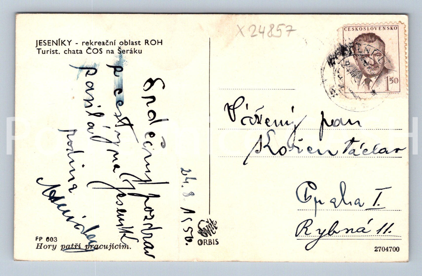 Pohlednice JESENÍKY (X24857)