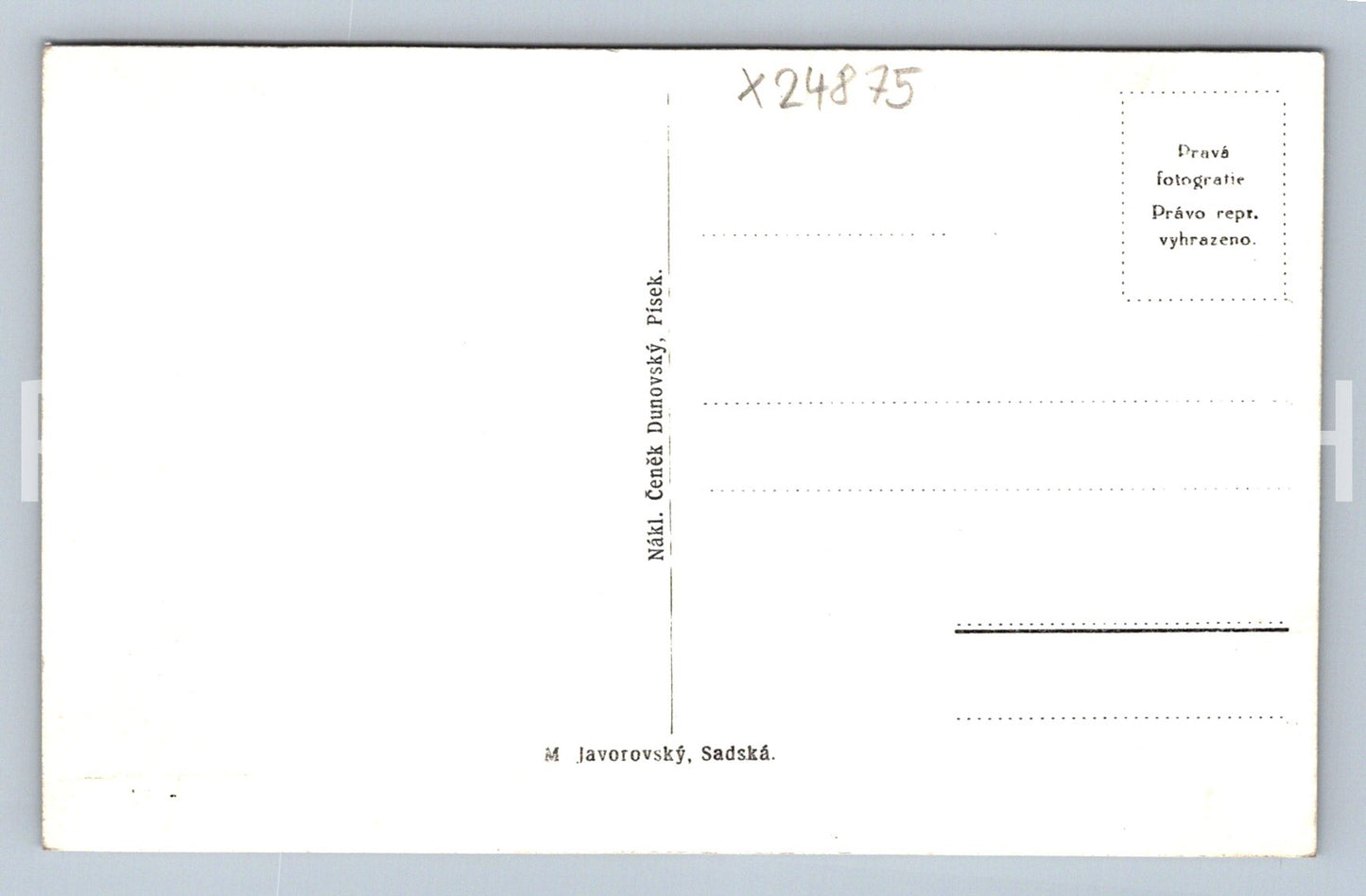 Pohlednice PÍSEK (X24875)