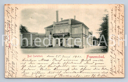 Pohlednice FRANZENBAD FRANTIŠKOVI LÁZNĚ DLOUHÁ ADRESA (X24879)