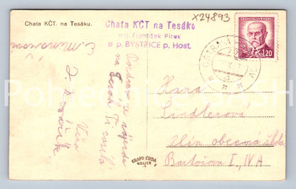 Pohlednice CHATA KČT, NA TESÁKU (X24893)