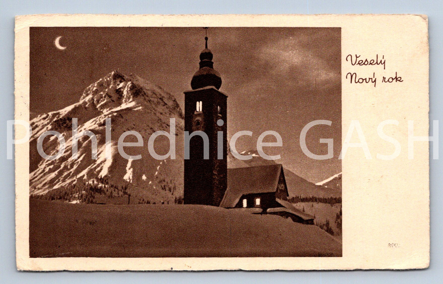 Pohlednice VESELÝ NOVÝ ROK (X24923)