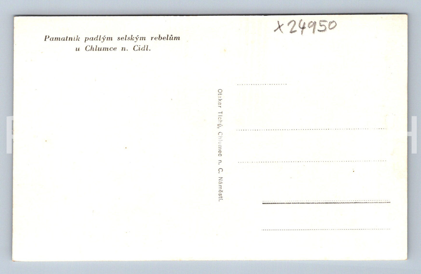 Pohlednice CHLUMEC NAD CIDLINOU (X24950)