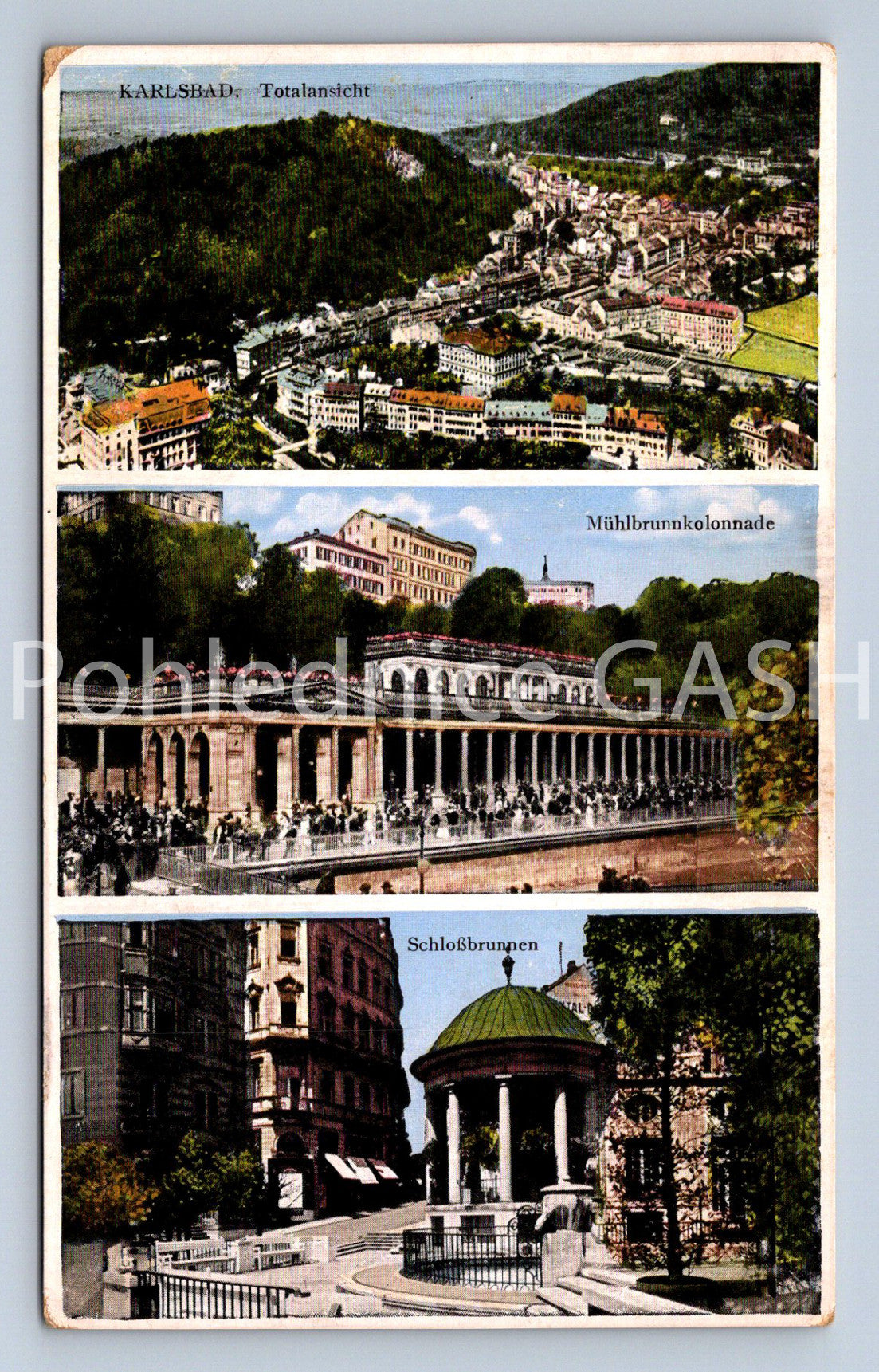 Pohlednice KARLOVY VARY - KOLÁŽ (X24959)