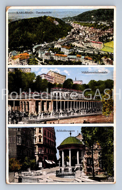 Pohlednice KARLOVY VARY - KOLÁŽ (X24959)