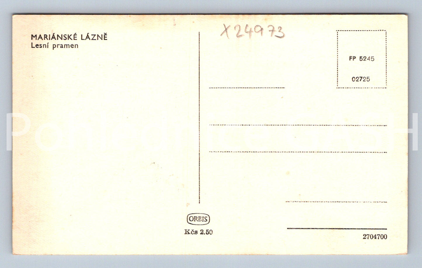 Pohlednice MARIÁNSKÉ LÁZNĚ (X24973)