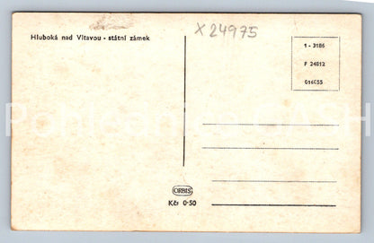 Pohlednice HLUBOKÁ NAD VLTAVOU - ZÁMEK (X24975)